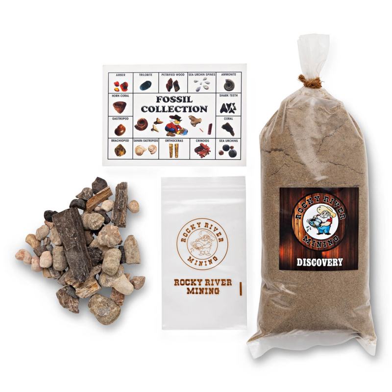 Fossil Bags Rocky River Mining Mobile Gemstone Panning Attraction